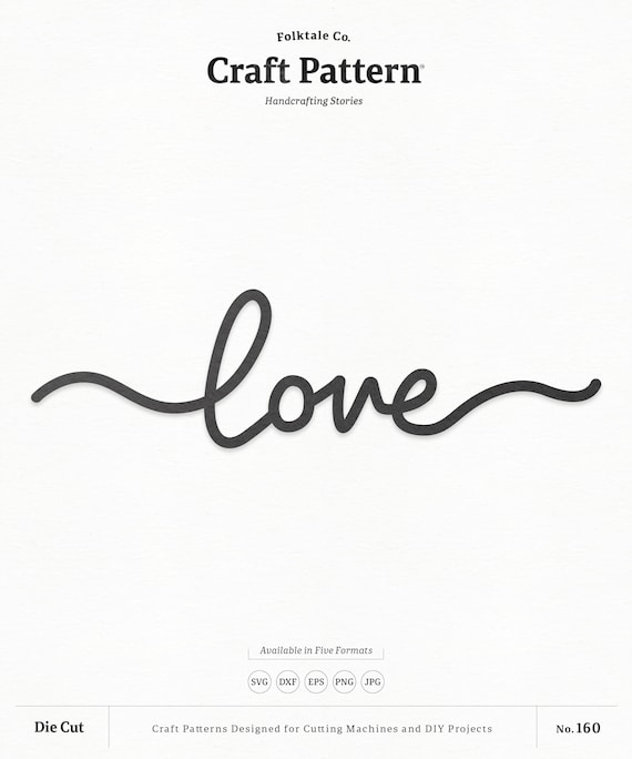 Download Love Svg Craft Pattern Love Script Svg Wedding Svg Etsy