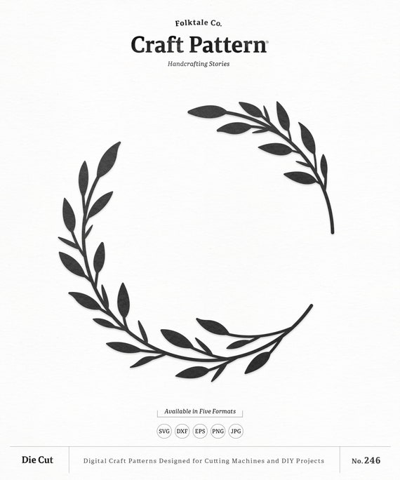 Download Leafy Wreath Svg Craft Pattern Flower Svg Wedding Svg Etsy