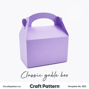 Klassische Giebel Box SVG, Box-Vorlage SVG, Geschenkbox SVG, Partybevorzugungsbox, Hochzeitsbevorzugung svg, Silhouette Cut Files, Cricut Cut Files /CP0005