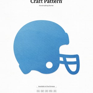 Football Helmet SVG Craft Pattern, Football SVG, Sports SVG, Football Clipart, Silhouette Cut Files, Cricut Cut Files / FT00174