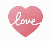 Love Heart SVG Craft Pattern, Valentines SVG, Love SVG, Heart Cut File, Heart Clipart, Silhouette Cut Files, Cricut Cut Files / FT00154