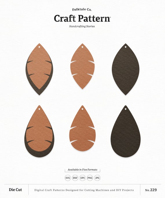 Download Feather Stacked Earrings Svg Feather Earrings Svg Earring Etsy SVG, PNG, EPS, DXF File