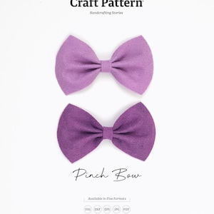 Pinch Bow Template SVG, Bow SVG, Bow Template, Hair Bow Template, Silhouette Cut Files, Cricut Cut Files / FT00278