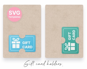 A7 Geschenkkartenhalter SVG, Geschenkkarten Vorlage, Geschenkkarten Schneidedatei, SVG Geschenkkartenhalter, Silhouette Cut Dateien, Cricut Cut Files / FT00410