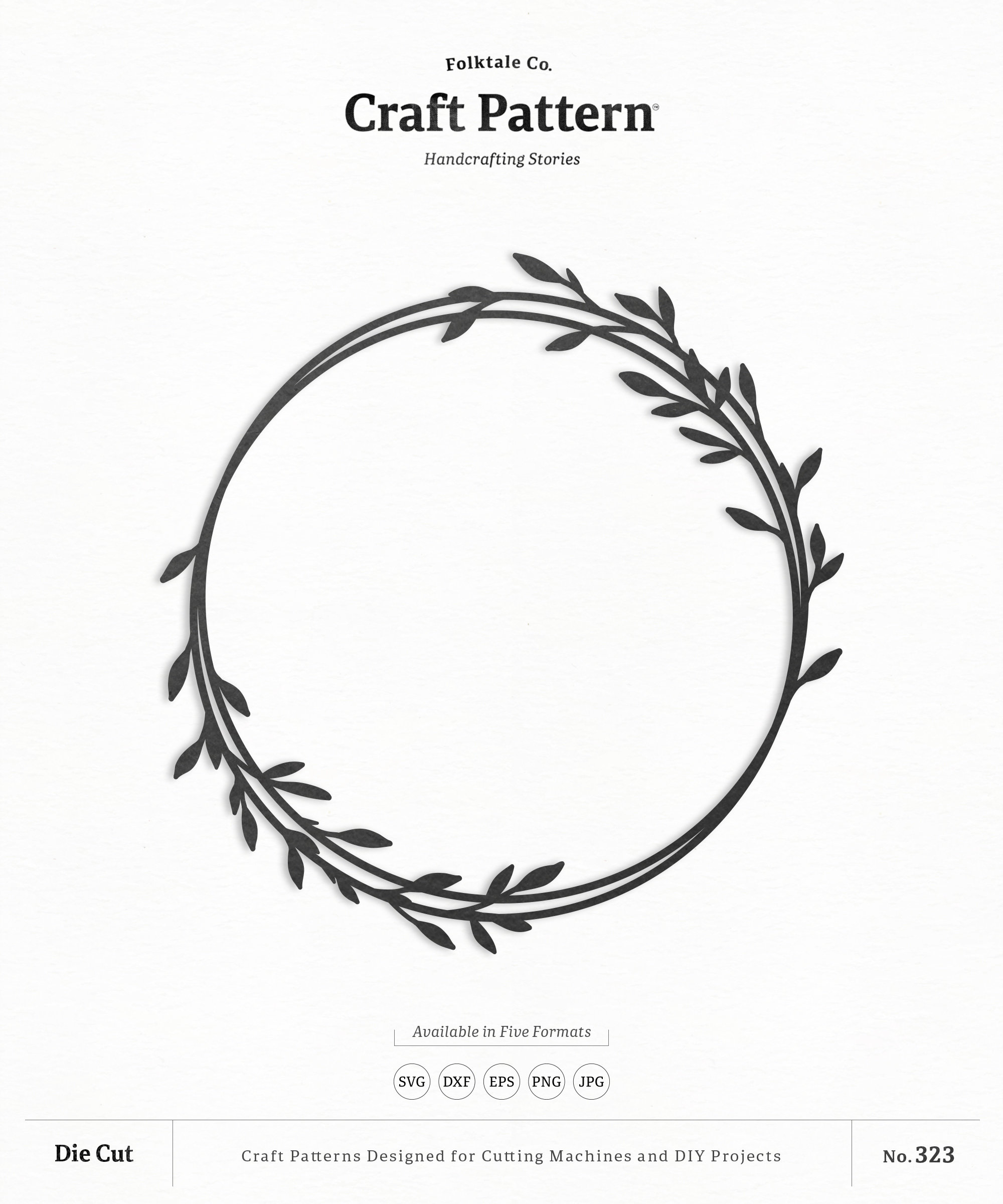 Wire Wreath SVG Craft Pattern Leaf Wreath SVG Monogram Frame -  Israel