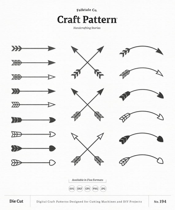 Download Arrows Svg Craft Pattern Arrow Bundle Svg Cut File Crossed Etsy