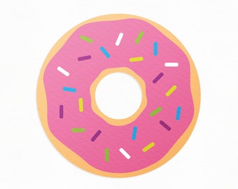 Donut SVG, Strö Donut SVG, Munk SVG, Tårta Svg, Donut Cut File, Donut Clipart, Silhouette Cut Files, Cricut Cut Files / FT00209