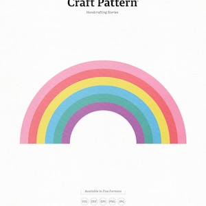 Rainbow SVG Craft Pattern,  Rainbows SVG, Weather SVG, Rainbow Cut File, Rainbow Clipart, Silhouette Cut Files, Cricut Cut Files / FT00222