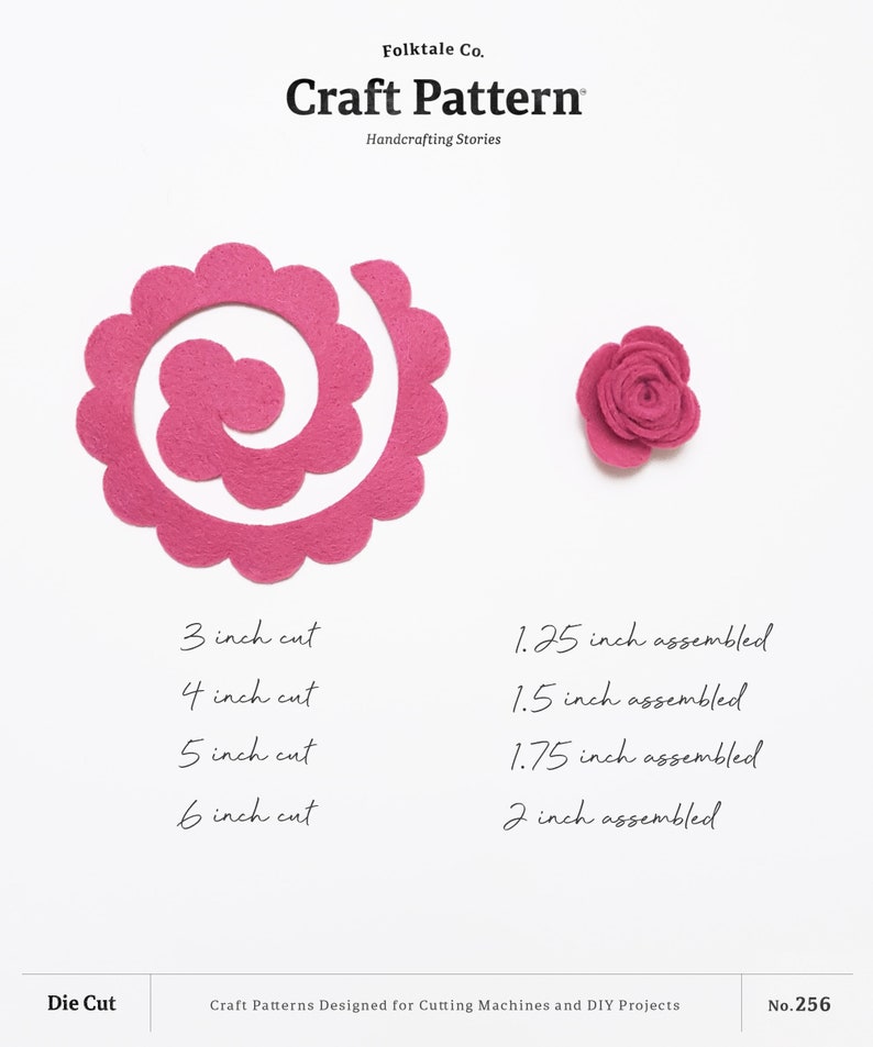 Download Mini Rolled Flower Template SVG Rolled Flower SVG Felt | Etsy