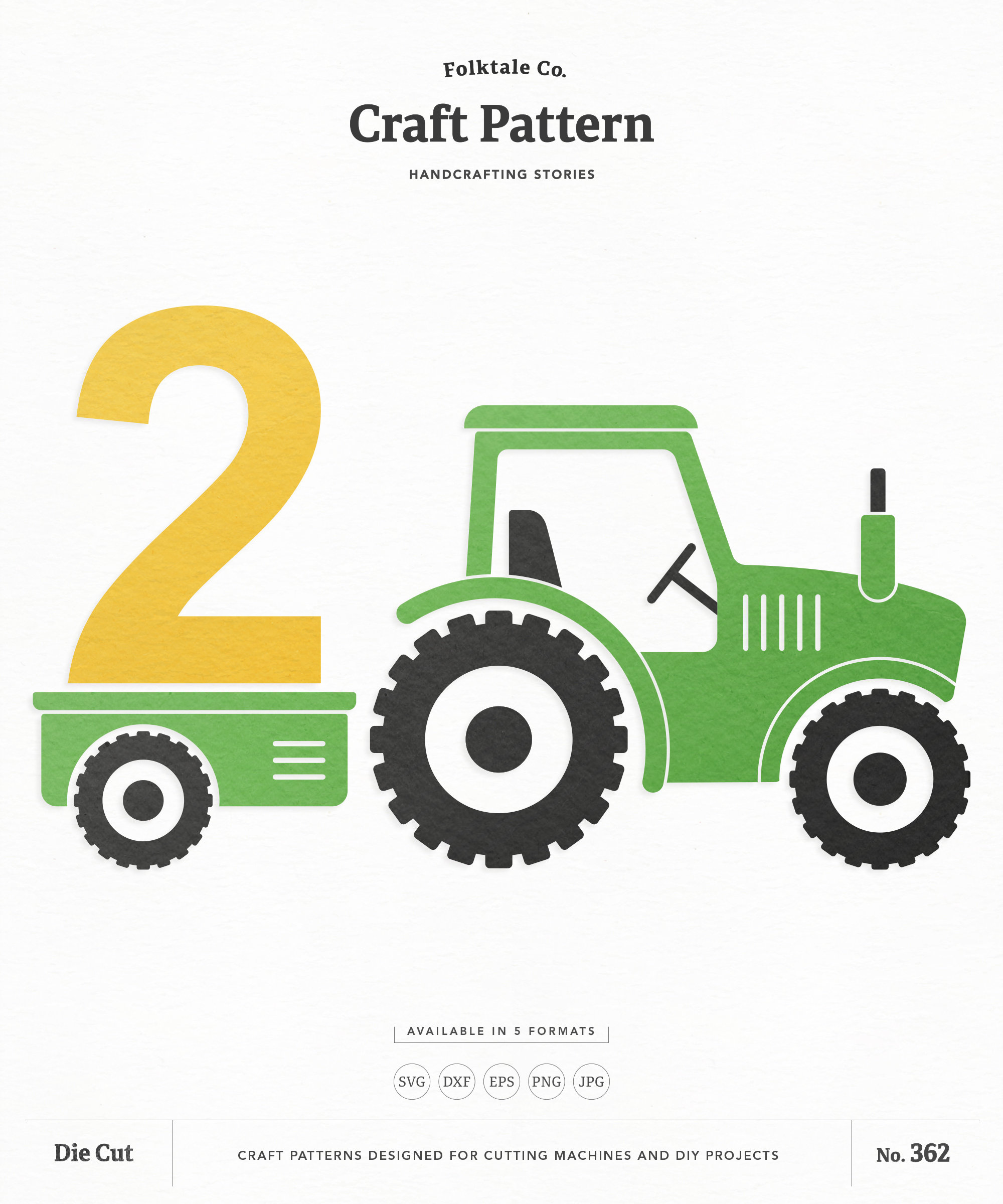 Birthday Tractor SVG, Farm Birthday SVG, Birthday SVG, Farm Svg, Tractor Svg, Farm Clipart, Silhouette Cut Files, Cricut Cut Files / FT00362