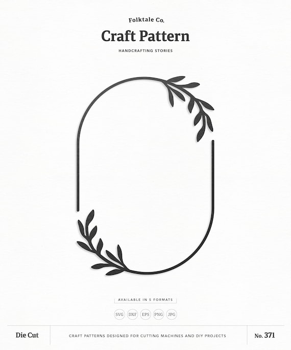 Download Leafy Oval Frame Svg Wreath Svg Flower Svg Wedding Svg Etsy