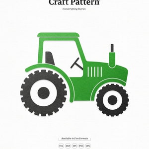 Tracteur de ferme SVG Modèle d’artisanat, Tracteur SVG, SVG de ferme, Fichier de coupe de ferme, Clipart de tracteur, Fichiers de coupe silhouette, Fichiers de coupe Cricut / FT00171