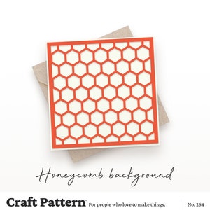 Honeycomb Background SVG, Honeycomb Pattern SVG, Stencil SVG, Pattern Cut File, Silhouette Cut Files, Cricut Cut Files / FT00264