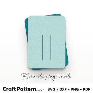 Tarjeta de visualización de arco SVG, tarjetas de arco de 3,5" x 2,5" SVG, plantilla de visualización de arco SVG, plantilla de arco de pelo, archivo de corte de silueta, archivos de corte Cricut / CP0123