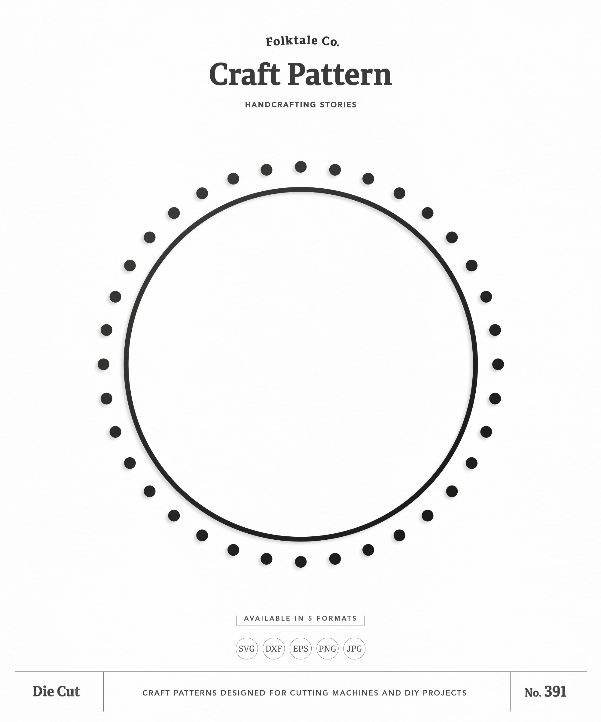 Dot Circle Frame SVG Circle Monogram Frame SVG Circle Frame | Etsy