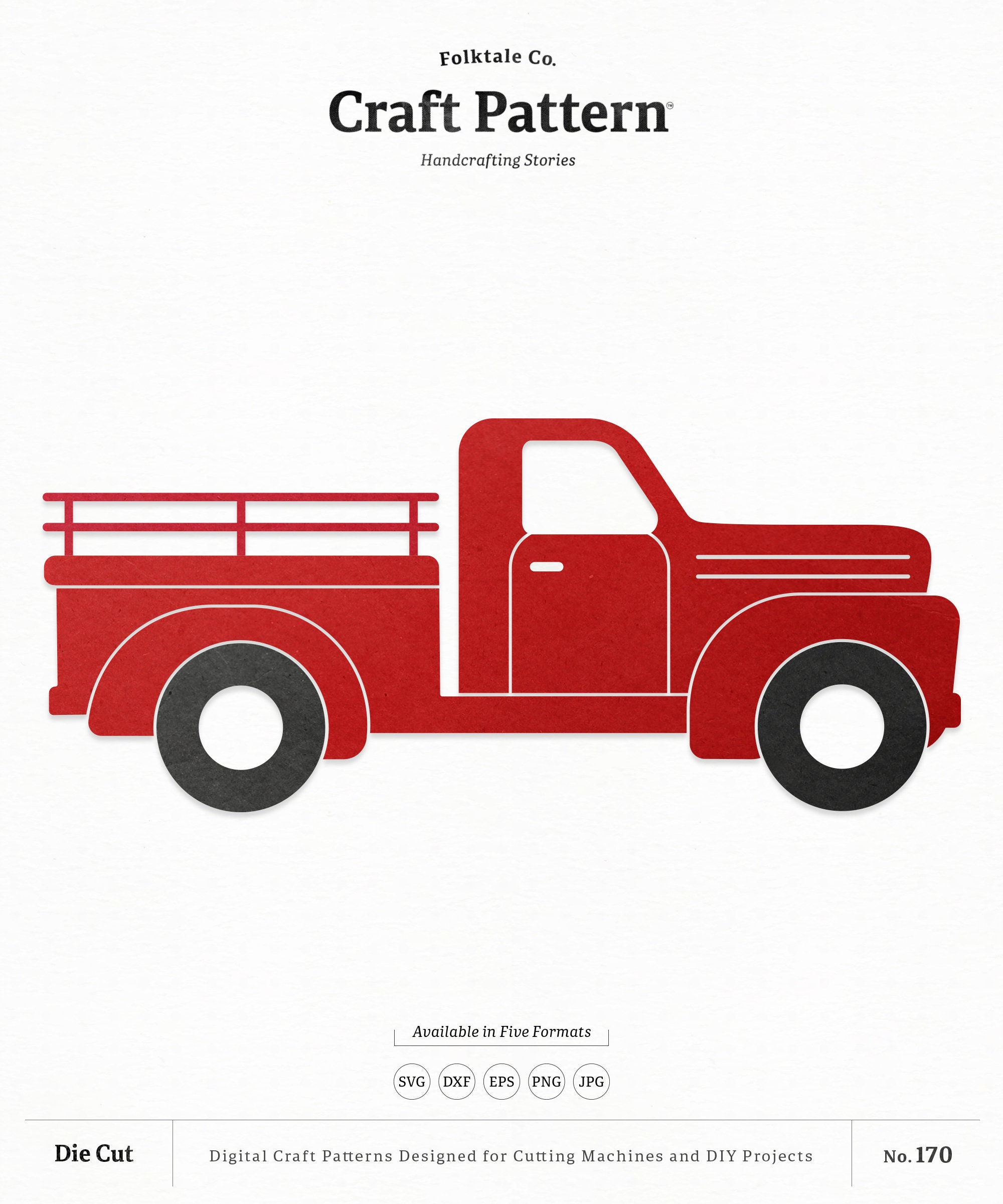 Truck SVG Craft Pattern Vintage Truck SVG Red Truck SVG  Etsy