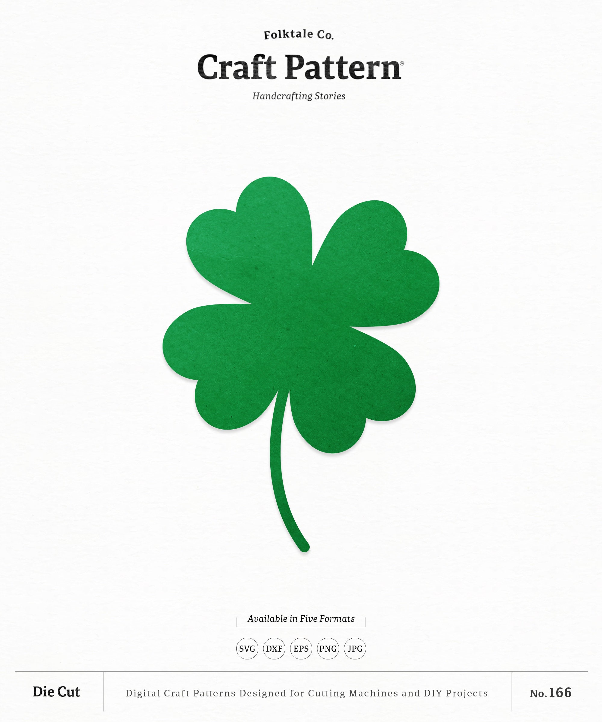 Four-Leaf Clover  ｢Demo｣  デモテープ Studio Four Leaf Clover Embroidery Designs - AccuQuilt