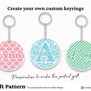 30 Circle Patterns SVG Craft Pattern, Keychain SVG, Key Ring SVG, Round ...