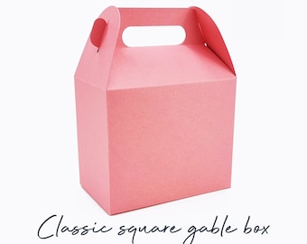 Boîte à pignon carré SVG, modèle de boîte SVG, boîte-cadeau SVG, boîte cadeau, cadeau de mariage svg, fichiers de coupe Silhouette, fichiers de coupe Cricut / CP0002