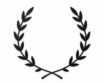 Laurel Wreath SVG, Wreath Sublimation, Laurel SVG, Monogram SVG, Wreath Clipart, Wreath png, Silhouette Cut File, Cricut Cut Files / FT00140