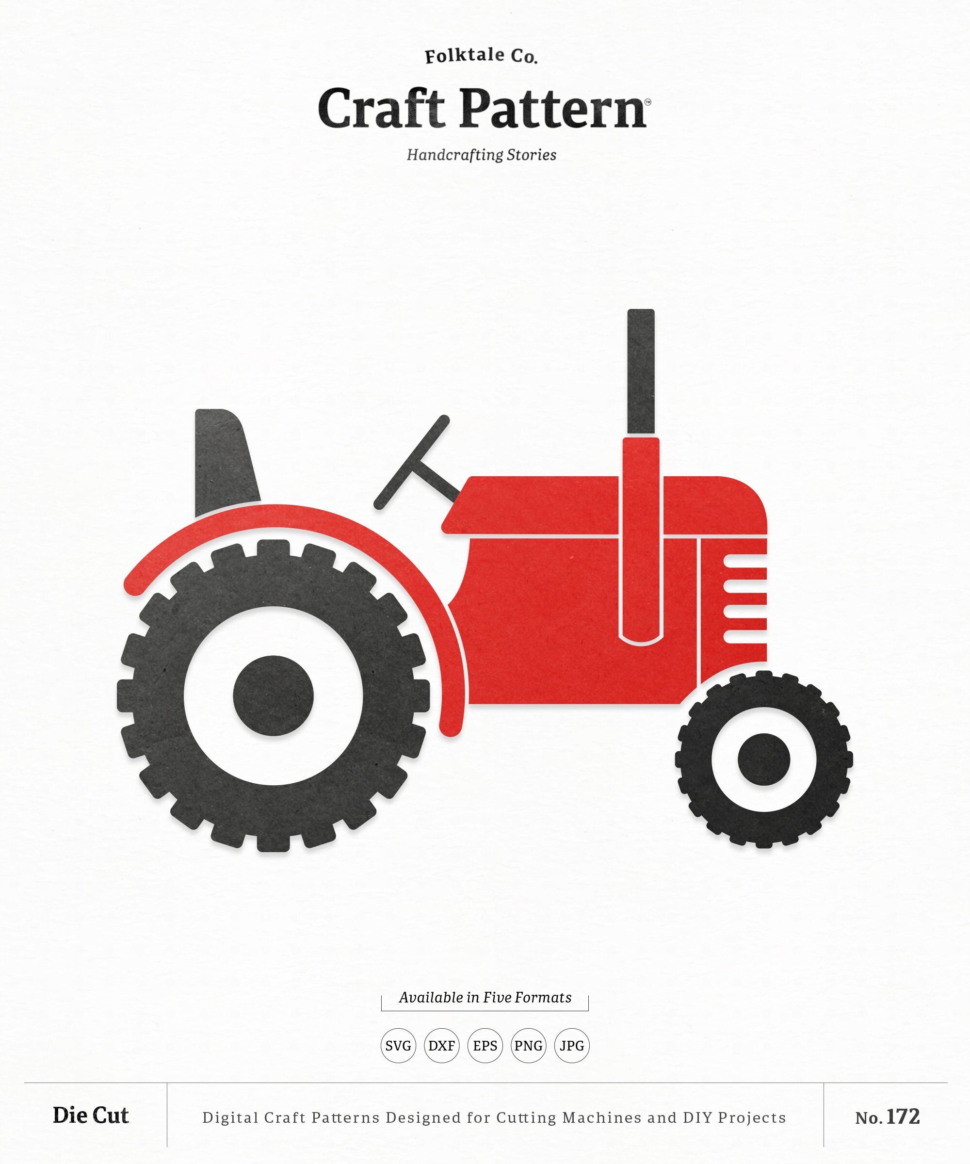 Vintage Tractor SVG Craft Pattern Tractor SVG Farm SVG Farm