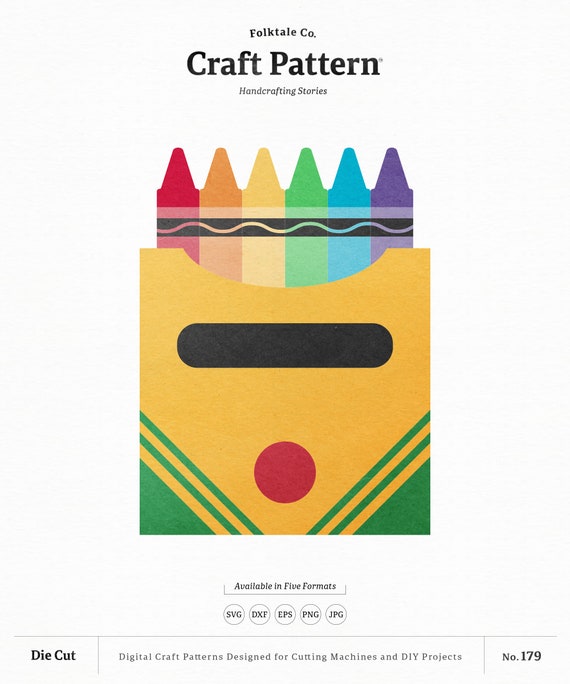 Download Box Of Crayons Svg Craft Pattern School Svg Teacher Svg Etsy