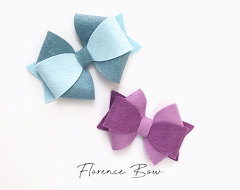 Florence Bow Template SVG, Bow SVG, Bow Template, Hair Bow SVG, Hair Bow Template, Silhouette Cut Files, Cricut Cut Files / FT00296