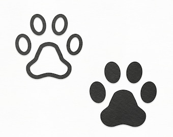 Paws SVG Craft Pattern, Paw Prints SVG, Dog Paw SVG, Paw Print Cut File, Paw Print Clipart, Silhouette Cut Files, Cricut Cut Files / FT00165