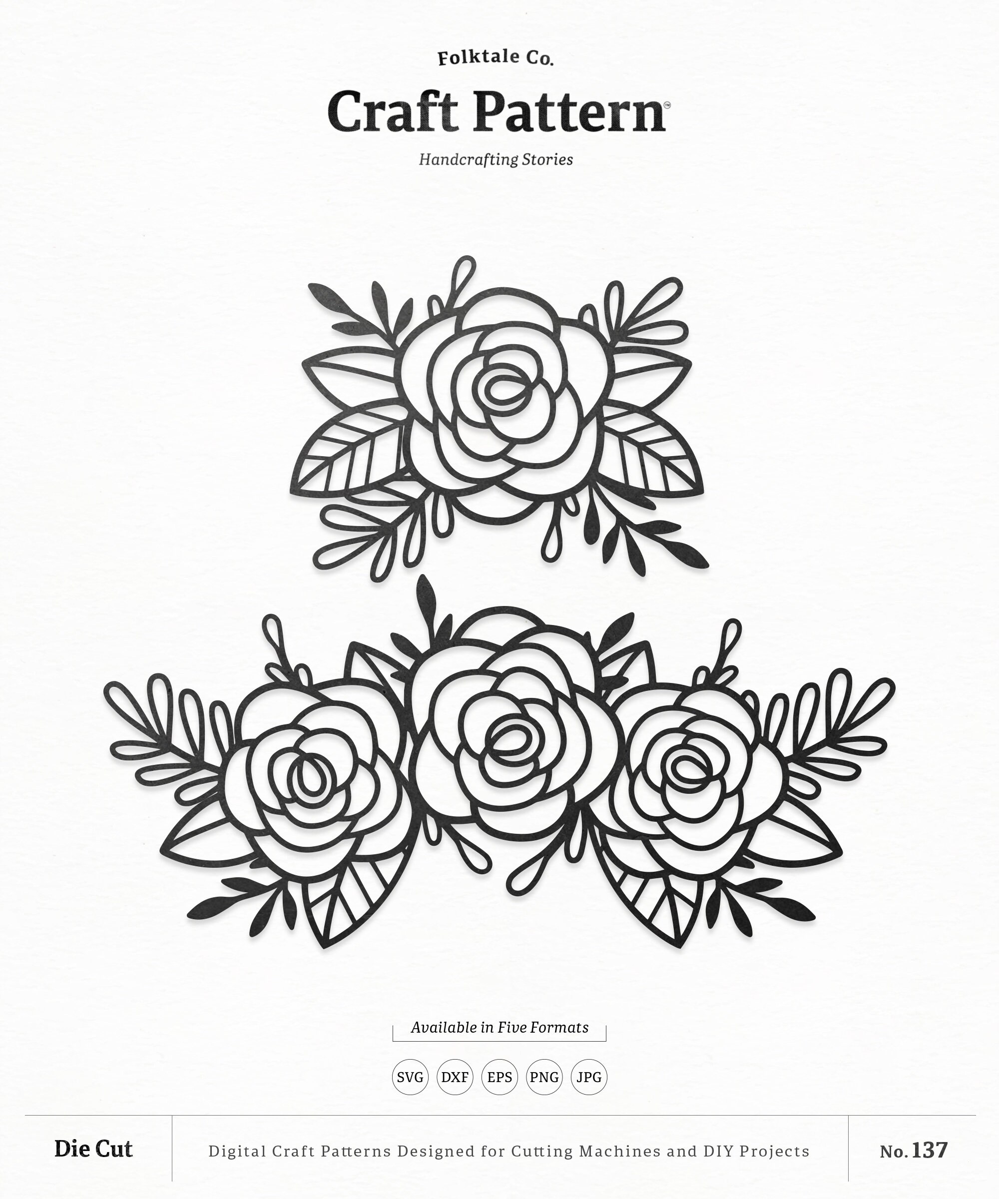 Download Flowers SVG Craft Pattern Roses Flower SVG Flower SVG | Etsy