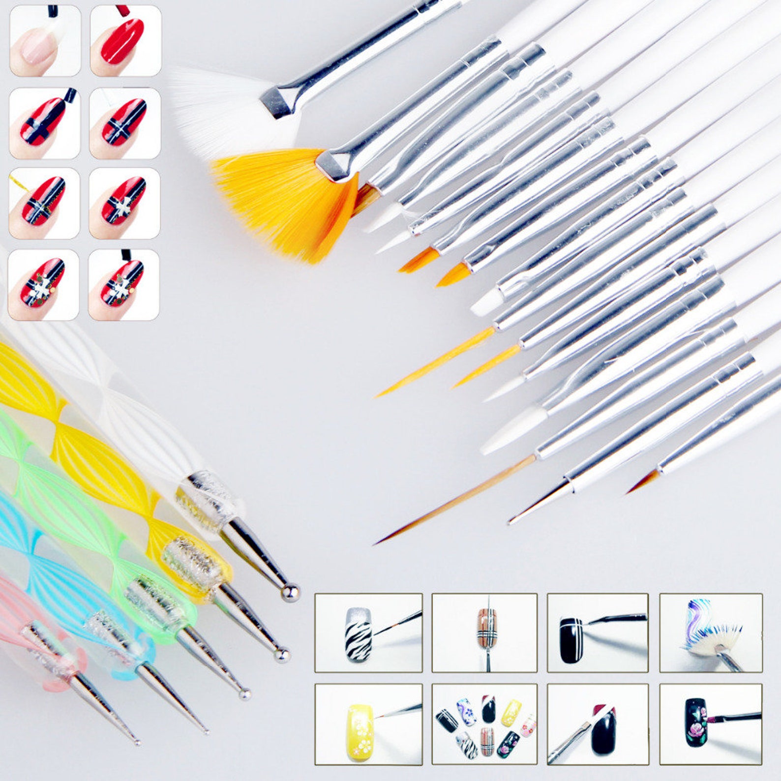 15PCS Nail art brush set DIY accessories Etsy