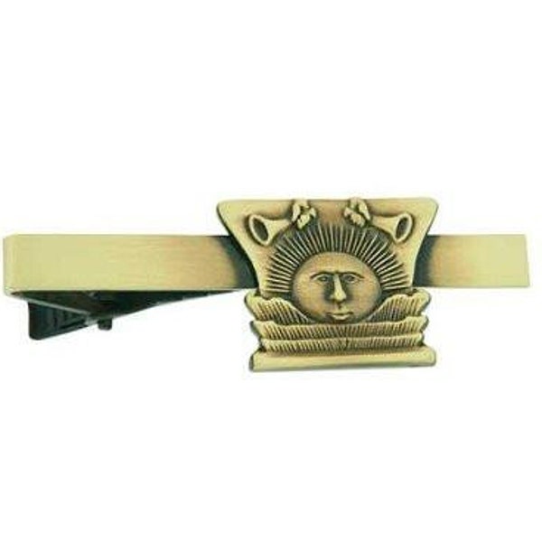 J11TB Sunstone Gold Tone Tie Bar Alloy One Moment In Time Mormon CTR LDS