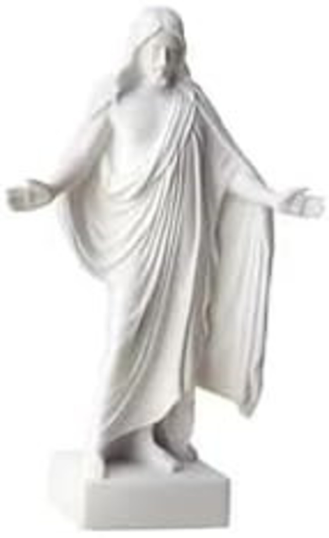 S4a 9 Christus Statue White Cultured Marble Handmade Mormon LDS CTR One