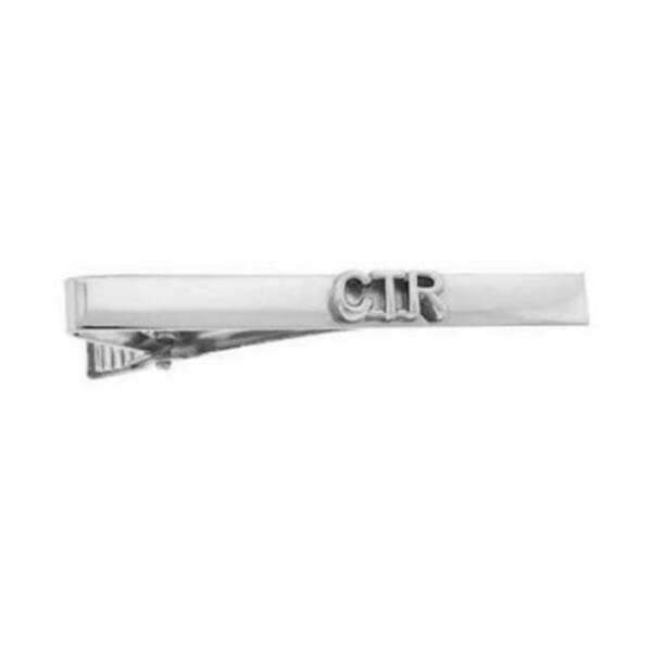 J75S CTR Tie Bar Alloy Silver Tone One Moment In Time