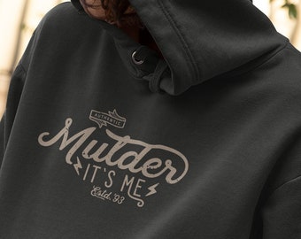 Mulder its me / Akte X Shirt / Spruch Scully / Vintage Retro  - Premium Unisex Hoodie