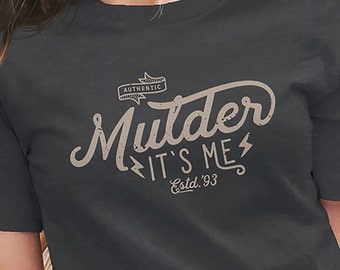 Mulder ben ik / The X Files Shirt / Vintage Retro / Biologisch shirt voor dames (gevlekt)