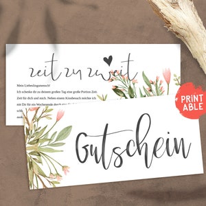 Print voucher / personalized gift voucher / blank card / individual voucher
