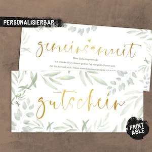 Gepersonaliseerde voucherkaart / individuele cadeaubon / geef een belevenis / tijdvoucher sjabloon