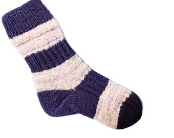 handgestrickte Socken in Gr. 39