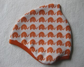 Bio Mütze Elefanten orange, Frühling, Kinder & Baby, Wunschgröße