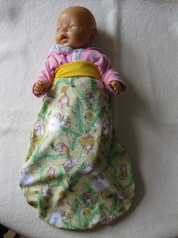 Organic Baby Pucksack Wild Animals, Romper Bag, Sleeping Bag, Baby &  Children, Size 44 to Size 110 Selectable 