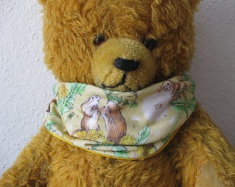 Organic hazel dormouse neck warmer, autumn, children & baby, loop, desired size