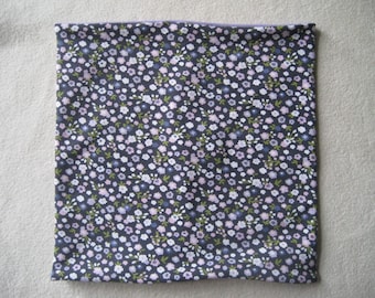 Organic neck warmer with scattered flowers, autumn, children's & baby, loop, desired size