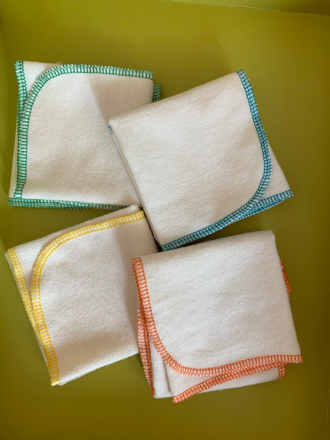 Handkerchief, Set of 15, Cloth Tissues, Fabric Tissues, Hankies, Cotton