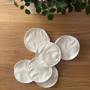 10 or 20 Reusable Make Up Wipes Make Up Remover Pads Washable Facial Rounds Pads Eco pads Eco wipes Zero waste pads Baby wipes image 3