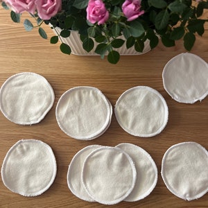 10 or 20 Reusable Make Up Wipes Make Up Remover Pads Washable Facial Rounds Pads Eco pads Eco wipes Zero waste pads Baby wipes image 2