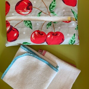 Handkerchief, Set of 16, Cloth Tissues, Fabric tissues, Hankies, Cotton wipes, Reusable fabric handkerchief,Eco tissues No waste tissues image 4