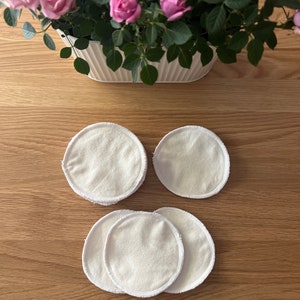 10 or 20 Reusable Make Up Wipes Make Up Remover Pads Washable Facial Rounds Pads Eco pads Eco wipes Zero waste pads Baby wipes image 1
