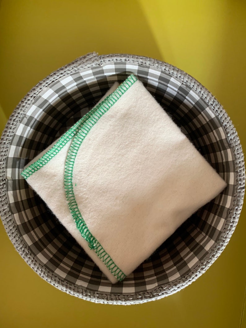 Handkerchief, Set of 16, Cloth Tissues, Fabric tissues, Hankies, Cotton wipes, Reusable fabric handkerchief,Eco tissues No waste tissues image 3