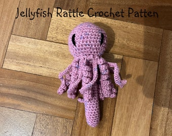 Jellyfish Baby Rattle Crochet Pattern