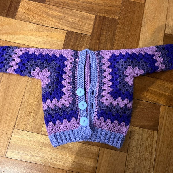 Child Hexagon Cardigan Crochet Pattern